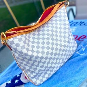 Delightful MM Damier Azur Pink